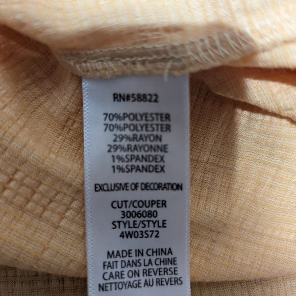 Yellow Crochet Detail Women's Top - Picture 5 of 9